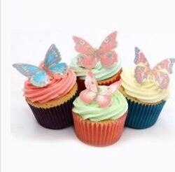 Bakersville Food Decor Edible Wafer Decoration Butterfly Cake And Cupcake Toppers Cake Decoration - Divena In